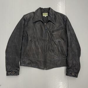 Levi's Vintage Clothing LVC 1930s Black Leather Jacket